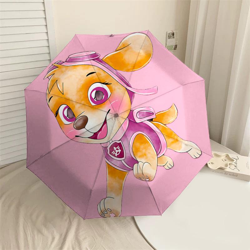 

1PC puppy dog Umbrella-8-Rib Reinforced, Automatic Open, Lightweight & Durable, Cute Fashion Accessory for Outdoor, Beach or Casual Use, Beach Umbrell