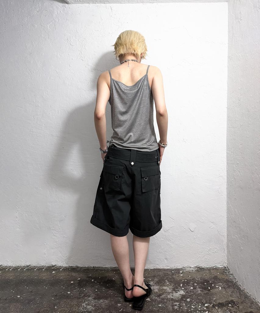 Seutillesseodi Lace-Up Cargo Cuff Shorts