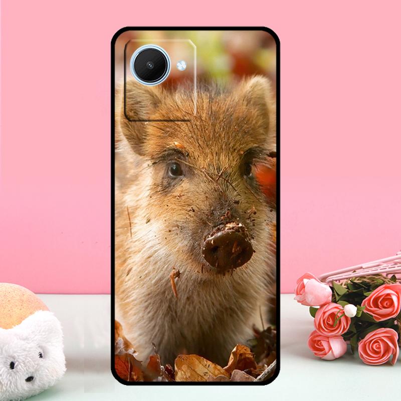 

wild boar For Realme C55 C71 C53 C67 C75 C61 C33 C63 C51 C65 10 11 12 13 14 15 Pro Plus GT7 Pro Case Realme C51
