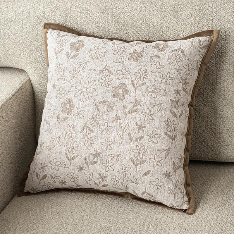 Skin-friendly Chenille Pillow Cover Cushion Cover (excluding Filling) Living Room Sofa Decoration Cushion Cover