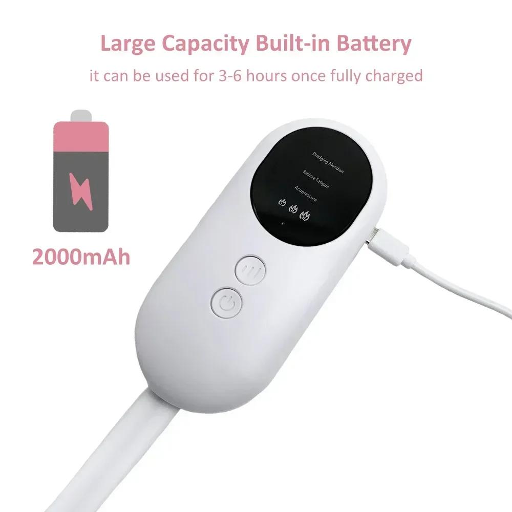 Migraine Relief Cap Electric Airbag Head Massage Heat Vibration Kneading Towel Headache Relaxation Treatment Anti Stress Machine