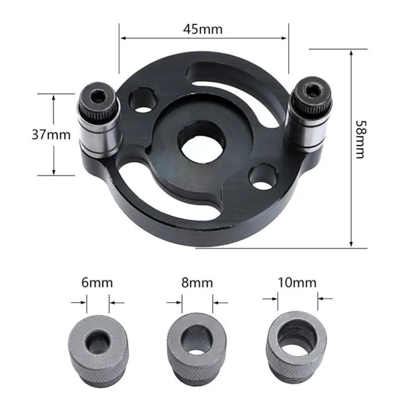 6/8/10mm Vertical Pocket Hole Jig Self Centering Dowelling Jig Hole Puncher Locator Drill Guide for Woodworking Carpentry Tools
