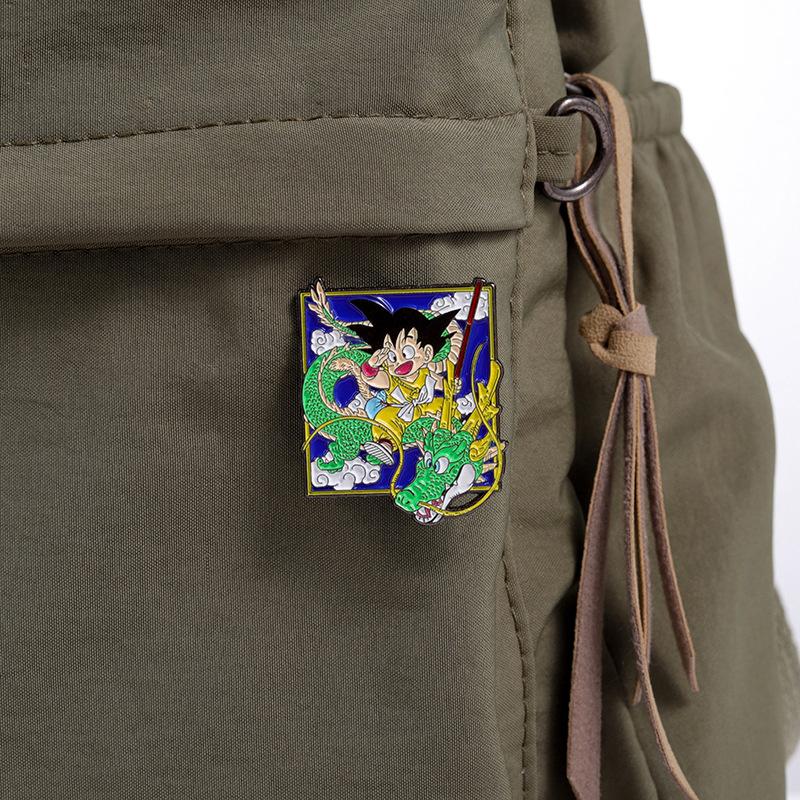 Comic Monkey Dragon Creative Enamel Brooch Pin Art Badge Jewelry Decorating Accessories