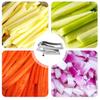 French Fry Cutter Stainless Steel Potato Chip Cutter with No-Slip Suction Base Versatile Vegetable Slicer for Potatoes Carrots Cucumbers
