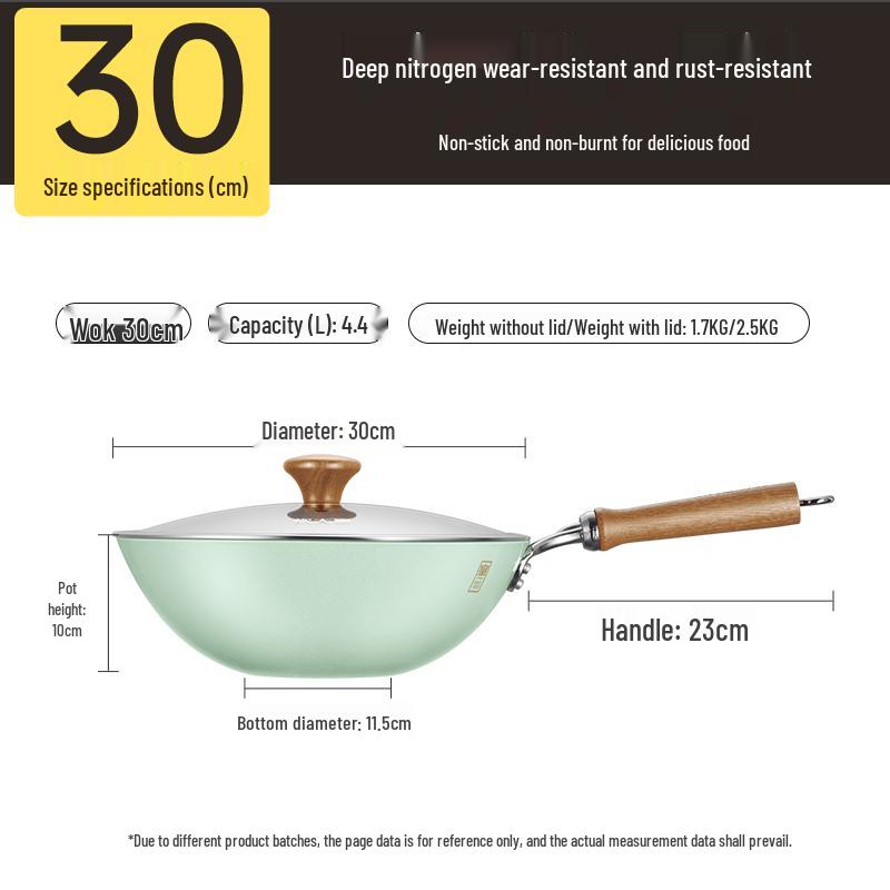 COOKER KING Enamel Titanium Iron Wok