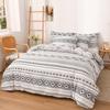 Heart Print Duvet Cover Set King Size Reversible Bedding Set Microfiber Modern 1 Quilt Cover Zipper Closure with 2 Pillowcases