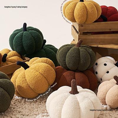 Nordic Style Irregular Pumpkin Throw Pillow for Sofa, Living Room, or Bedroom - Perfect for Halloween Decor.