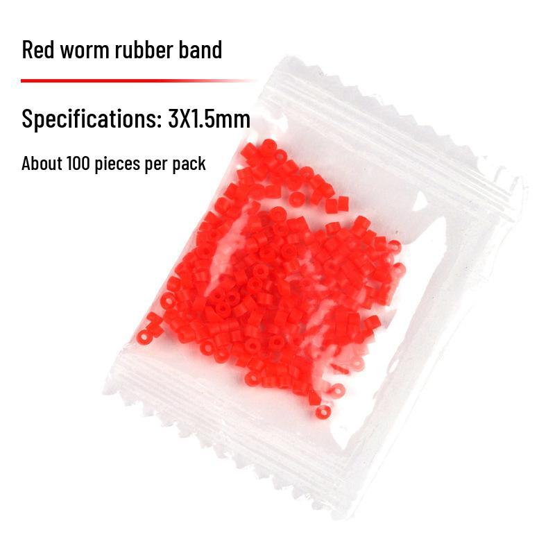 Bloodworm & Earthworm Fishing Bait Bands and Clips - Tackle & Supplies