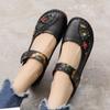 Spring-Summer Soft Sole Non-Slip Leather Shoes for Middle-Aged and Elderly Women