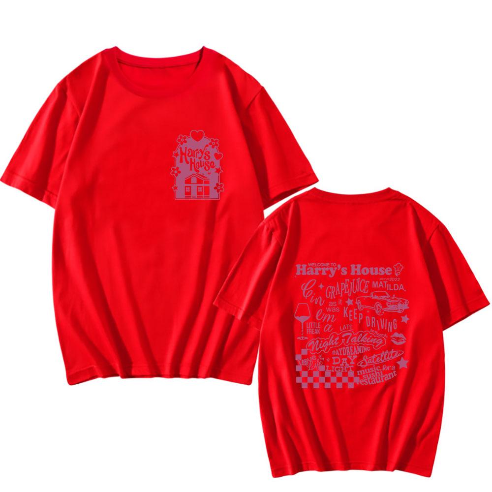 

Harrys House Love on Tour Men_women Print Shirts 100_ Cotton T-shirt Kawaii_lovely Comic Tops Breathable Clothing Short Sleeve 4XL