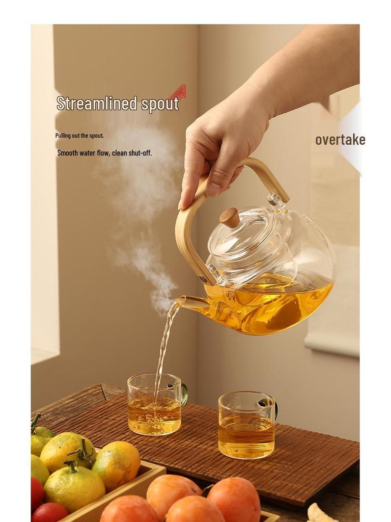 Electric Ceramic Indoor Stove Set with Glass Teapot - 2026 Edition