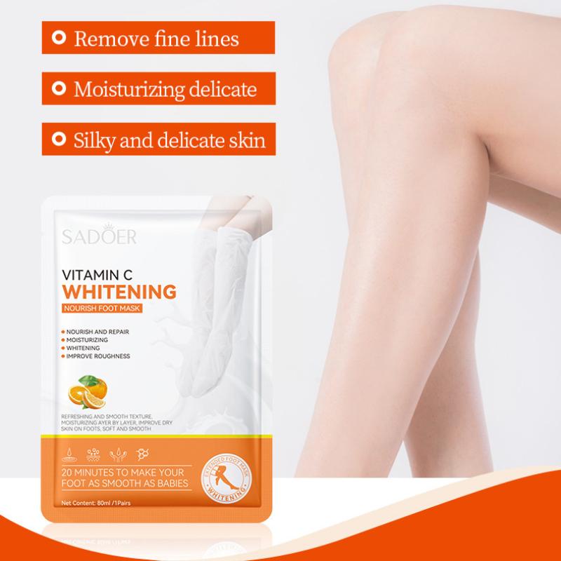 Bělící maska na nohy 80 ml SADOER Vitamín C Hydratační tablety