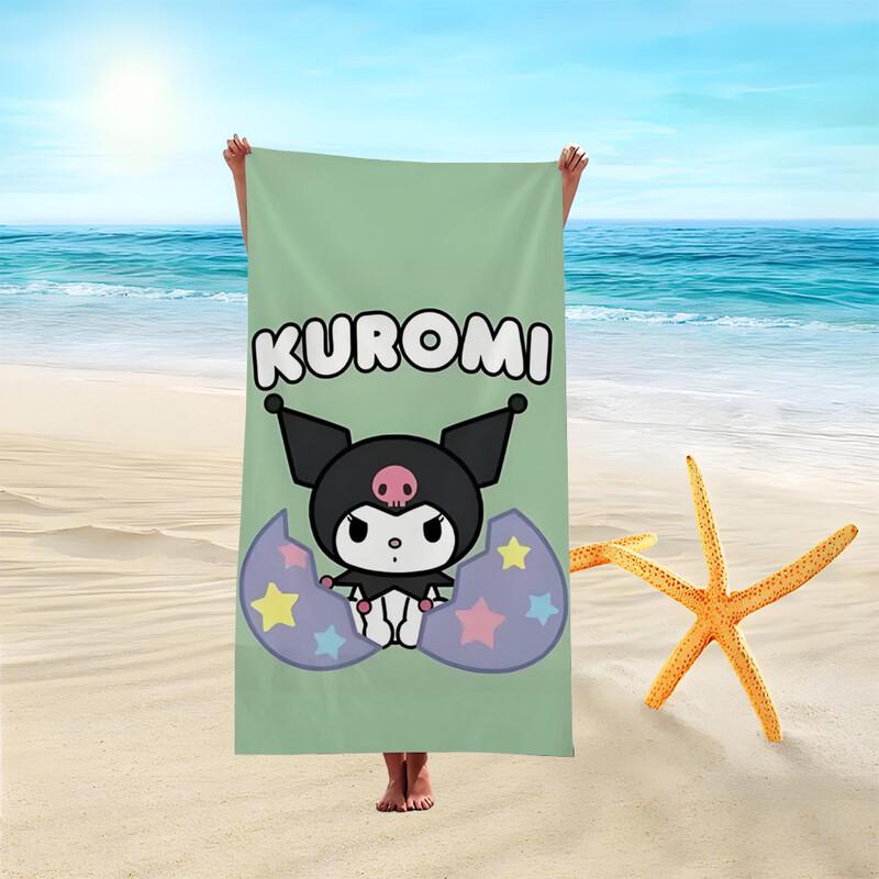 Sanrio Cartoon Printed Absorbent Quick-Dry Bath Towel (2-Pack)