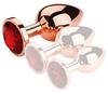 Plug Bijou Anal RedGold L 8.5 X 4cm Bijou Rouge - MyPlayToys - Anal Jewelry