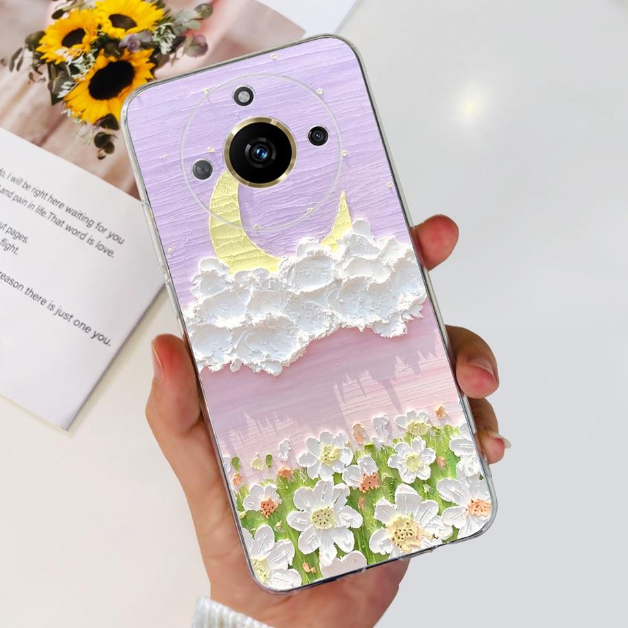 For Realme 11 Pro Plus Case RMX3740 RMX3741 Phone Cover Fashion Flower Butterfly Soft Silicone Funda For Realme 11 Pro 5G Bumper