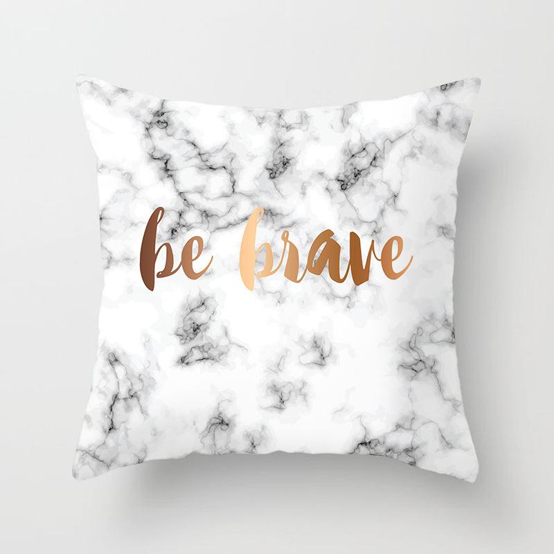 New Pink Marble Ultra-short Velvet Pillowcase Home Sofa Car Cushion Cover Can Be Selected for Your Own Pattern