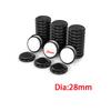 20Pcs Black PE Sliding Pad Self-Adhesive Mobile Sliding Pad Silent Wear-Resistant Furniture Table&Chair Foot Pad Protective