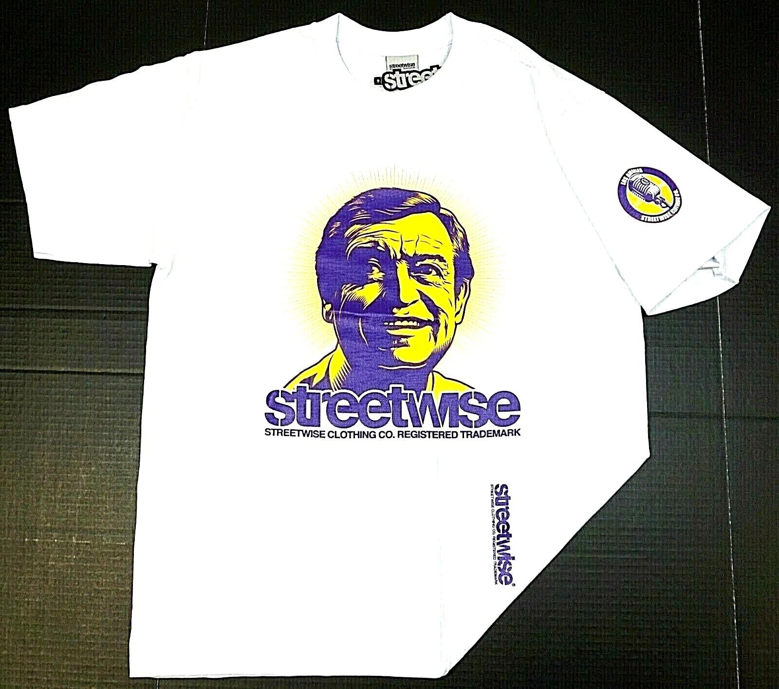 STREETWISE CHICK T-shirt Los Angeles Legend Urban Streetwear Tee Men s White NWT L