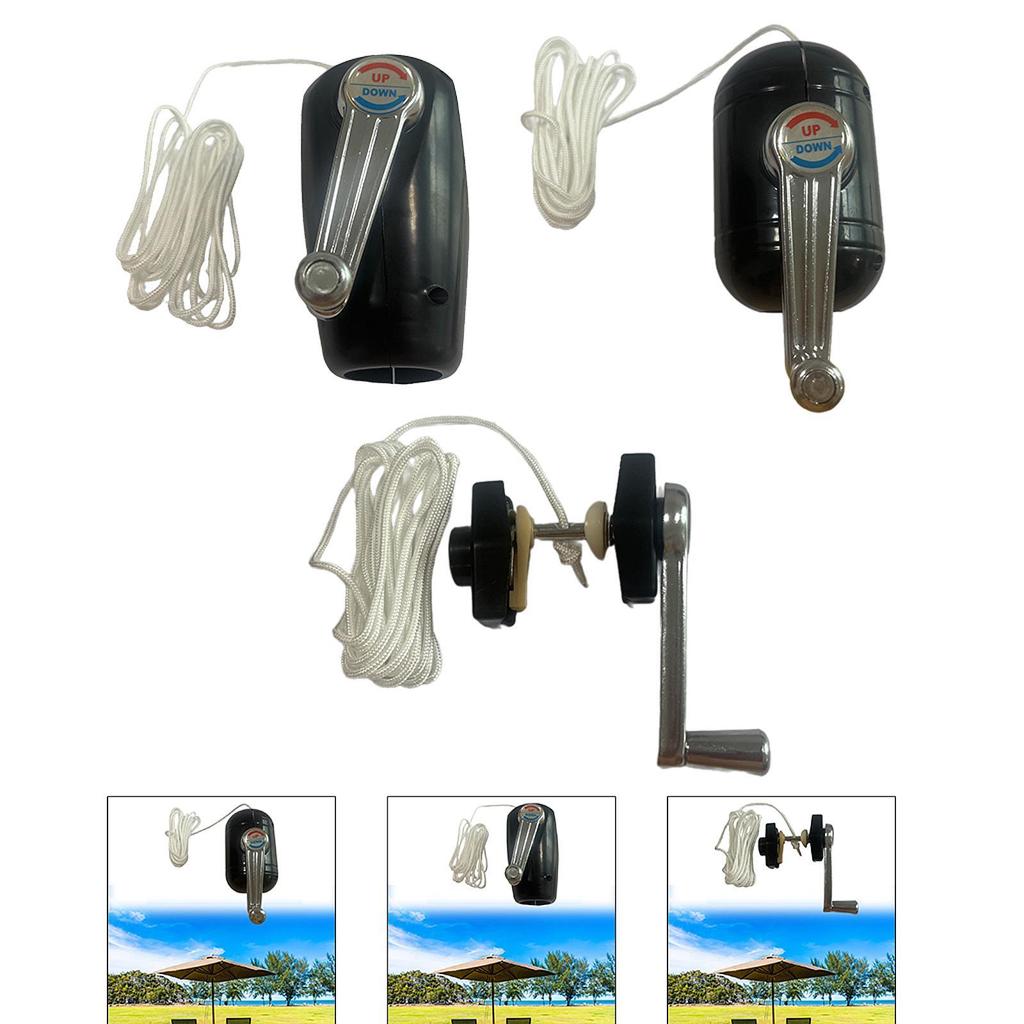Accesorii Umbrelă de Exterior Mâner cu Manivelă Portabil Robust Piese de Schimb pentru Umbrelă Curte Balcon Exterior Piscină Camping