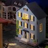 CUTEROOM Wooden Dollhouse Kit DIY Miniature House for Kids Toy for Girls and Boys Comes with Furniture - - - (D031)