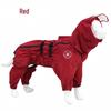 Adjustable Full Coverage Raincoat for Medium to Large Dogs: Golden Retriever, Labrador, German Shepherd - Sealed Seam, Four-Leg Design