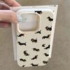 Pouzdro na telefon pro IPhone 17 17Air 16 15 14 13 12 11 Pro Max 16 Plus Kreativní minimalistické jazvečík bílé matné krycí pouzdro Funda
