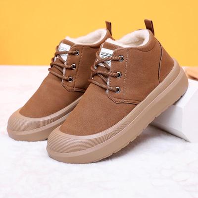Men's Winter Plus Velvet Warm Snow Boots - Casual, Comfortable, Non-Slip Thick Sole Dad Shoes