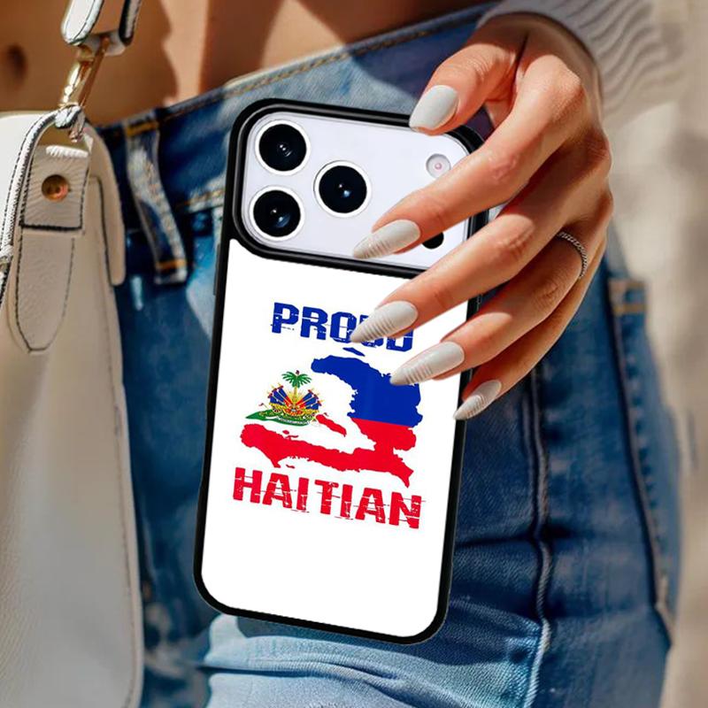 Haiti Haitian Flag soft Phone Case For iPhone 17 Air 14 15 13 12 Max Cover For Apple 14 15 16 16e 11 Pro Max Plus