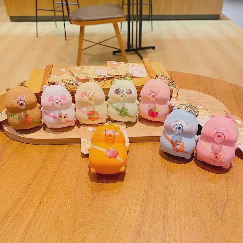 Schlüsselanhänger mit Cartoon-Stressabbau-Blasen