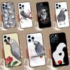 African Grey Parrot Soft Case For iPhone 15 16 14 13 12 11 Pro Max Plus Mini X XR XS Max 7 8 Phone Cover