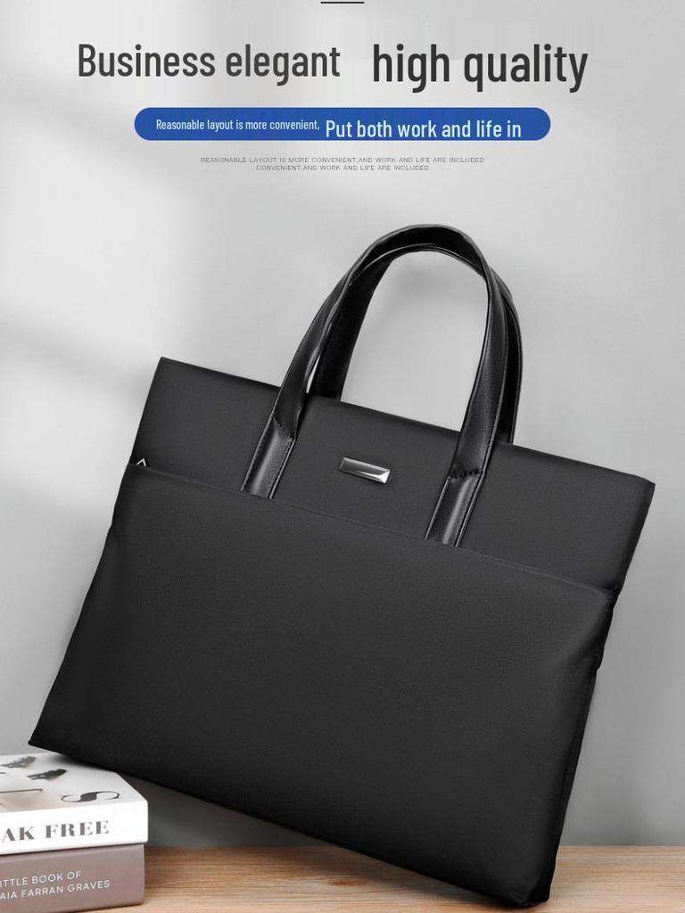 Men's Casual Single Shoulder Crossbody Briefcase - Lightweight and Large Capacity
