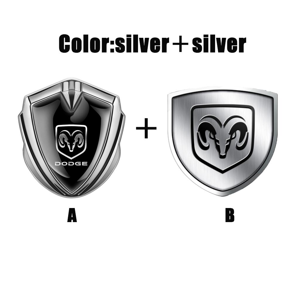 Car Body Badge Side Window Trunk Sticker 3D Metal Fender Decoration Accessories For Dodge Durango Caliber Dakota Neon SXT Nitro T777