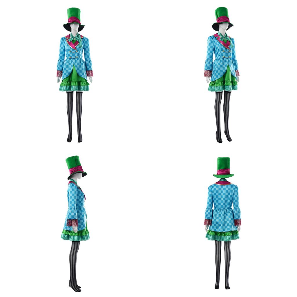 Alice In Wonderland Cosplay Dress For Anime Role Play With Polyester Fabric For Cosplayers