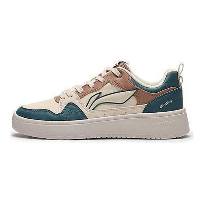 Li Ning Xingchu 2.0 Protišmykové Odolné proti opotrebovaniu Nízkoprofilové Skate topánky Dámske tenisky Biela Zelená AGCT338-5