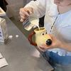 Handbemalte Niedliche Handflächenhund Keramiktasse – Großes Fassungsvermögen für das Frühstück von Kindern