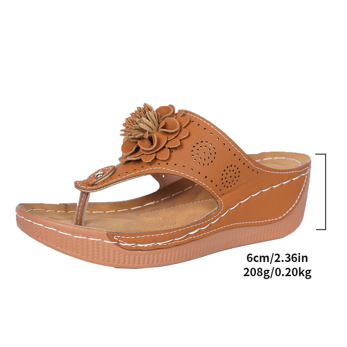 

Модные домашние тапочки Женская обувь Летние сандалии Женская обувь Нескользящая обувь для ходьбы Обувь слипоны Женские сандалии на танкетке 43 светло-коричневого