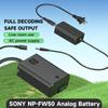 NP-FW50 Dummy-Akku, AC-Netzteil, DC-Koppler-Set für Sony Alpha A5100 A 6500A 6400 A6000 A55 A7 RX10 Kamera