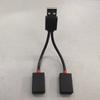 USB Splitter Cable 1 Male Plug To 2 Female Socket USB Extension Line Charging Cord Power Adapter Converter Splitter
