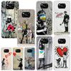 Street Art Banksy Graffiti Phone Case For Xiaomi Poco X7 X6 X5 M7 M8 Pro F7 Ultra Redmi 15C 15 13C 13 12C 12 10 10C 10A Art Fund