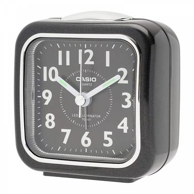 Horloge de table à quartz Super Illuminator noire TQ-157-1BJF