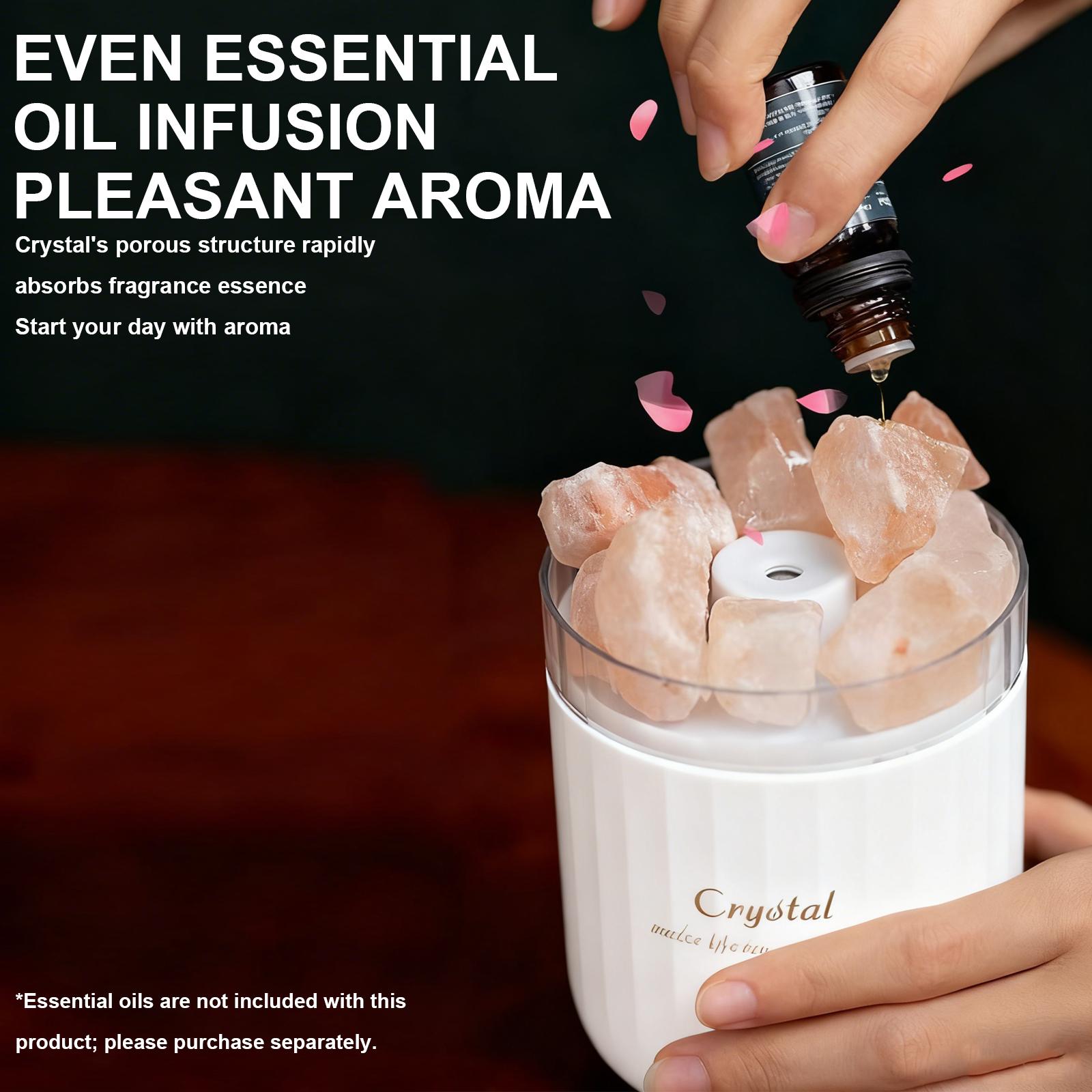 

Bathroom Air Freshener with Night Light Crystal Stone Fragrance Dispenser Smart Aroma Diffuser For Bedrooms And Home Use China Mainland