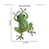Fashion Lovely Rhinestone Frog Brooches Women Men Unisex Animal Party Casual Brooch Pins Jewelry Gifts