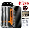 3 Pçs Fácil Instalar Vidro Temperado De Privacidade À Prova De Poeira Para Iphone 17 16 15 14 13 11 12 Pro Max Plus Xr Xs Protetor De Tela Anti-espião