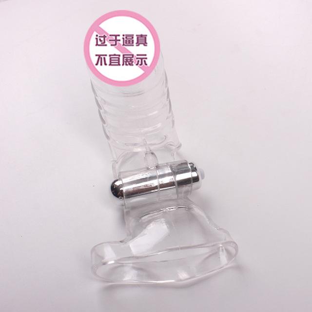 Vibrator cu manșon triplu pentru degete, prelungitor pentru întârziere, prezervativ, inel pentru penis reutilizabil pentru bărbați, teacă, masaj clitoridian, jucării sexuale pentru bărbați