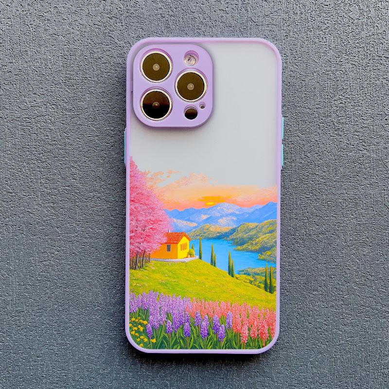

Mountain Daisies Bloom All Over The Hills Phone Case For iPhone 17 16 15 14 Pro Max Plus 13 12 Mini 11 Pro Max XR XS X Cover iPhone 12 mini
