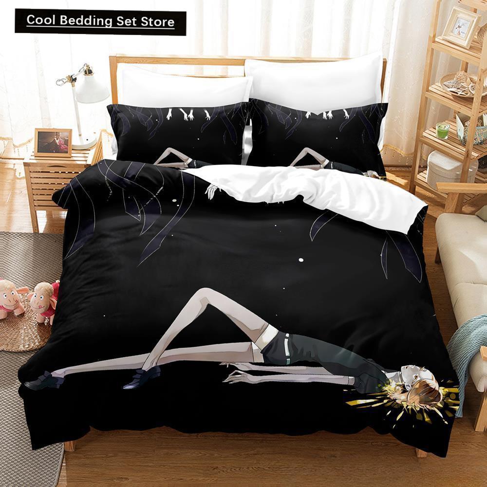 3D Print Anime Houseki no Kuni 2/3pcs Bedding Set Single Twin Full Queen King Size Bed Set Adult Kid Bedroom Duvet cover Sets