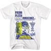 Hammer Horror Flesh and Innocence Frankenstein White Adult T-Shirt