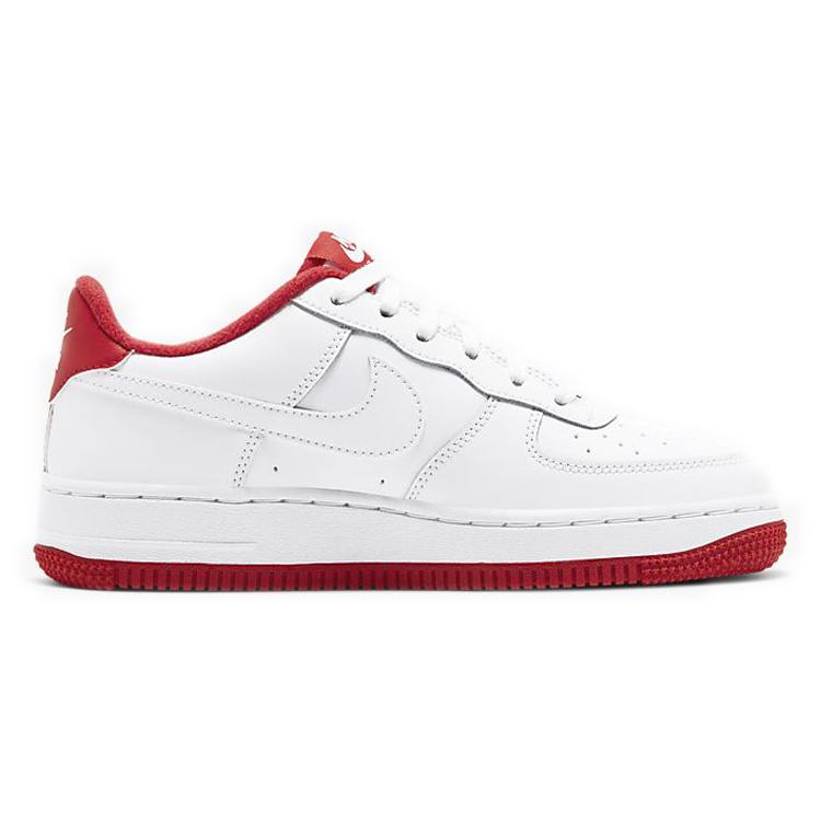 Nike Air Force 1 Bianca Rosso Universitario GS CD6915-101