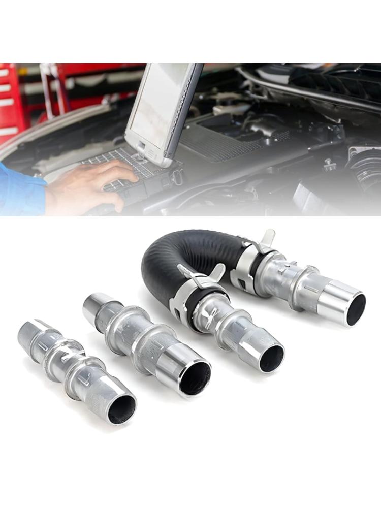 626-001 Aufgerüstetes Aluminium Motorheizungskern Bypass-Kit mit 5/8" 3/4" Schlauch Kompatibel für die gängigsten Heizungsschläuche