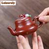 81ml Luxury Yixing Purple Clay Teapots Handmade Sprinkle Gold Pot Raw Ore Dahongpao Mud Kettle Chinese Zisha Tea Set Drinkware